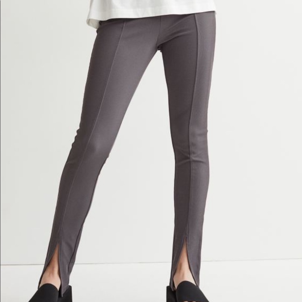 Black H&M split cut leggings